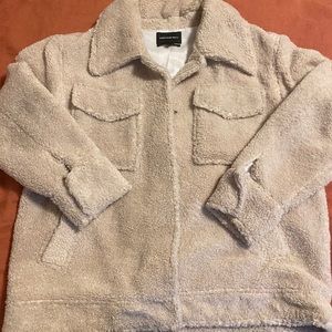 Something Navy Teddy Coat